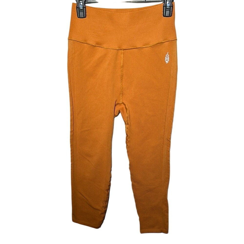 FP Movement by‎ Free People Orange High-Rise Leggings L.